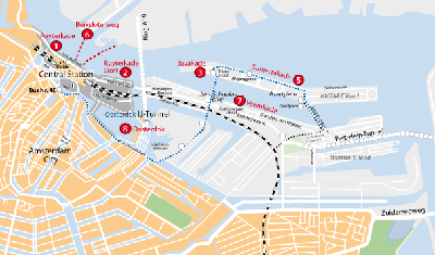 Mooring Places in Amsterdam