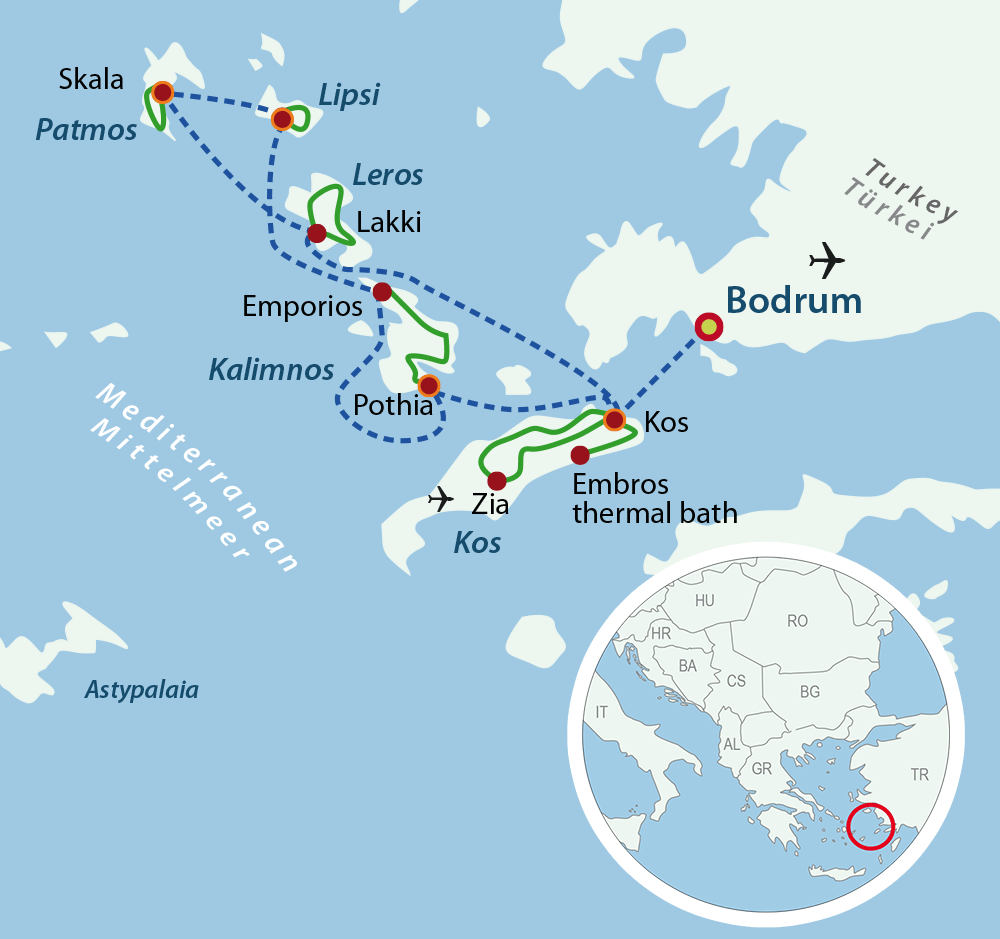 Fiets & boot Centraal-Griekse Egeïsche Zee