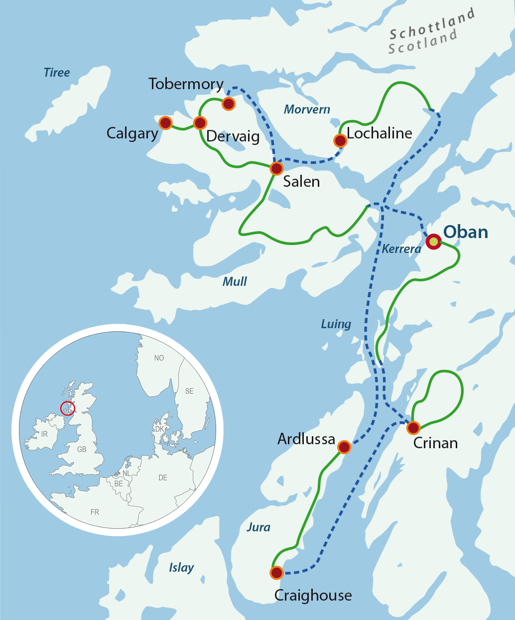Binnen-Hebriden en Hooglanden - Isles of Jura & Mull