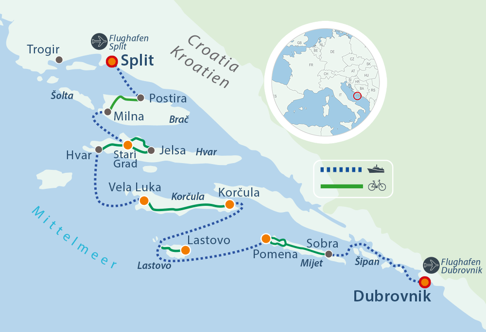 Parels van Dalmatië - van Split naar Dubrovnik